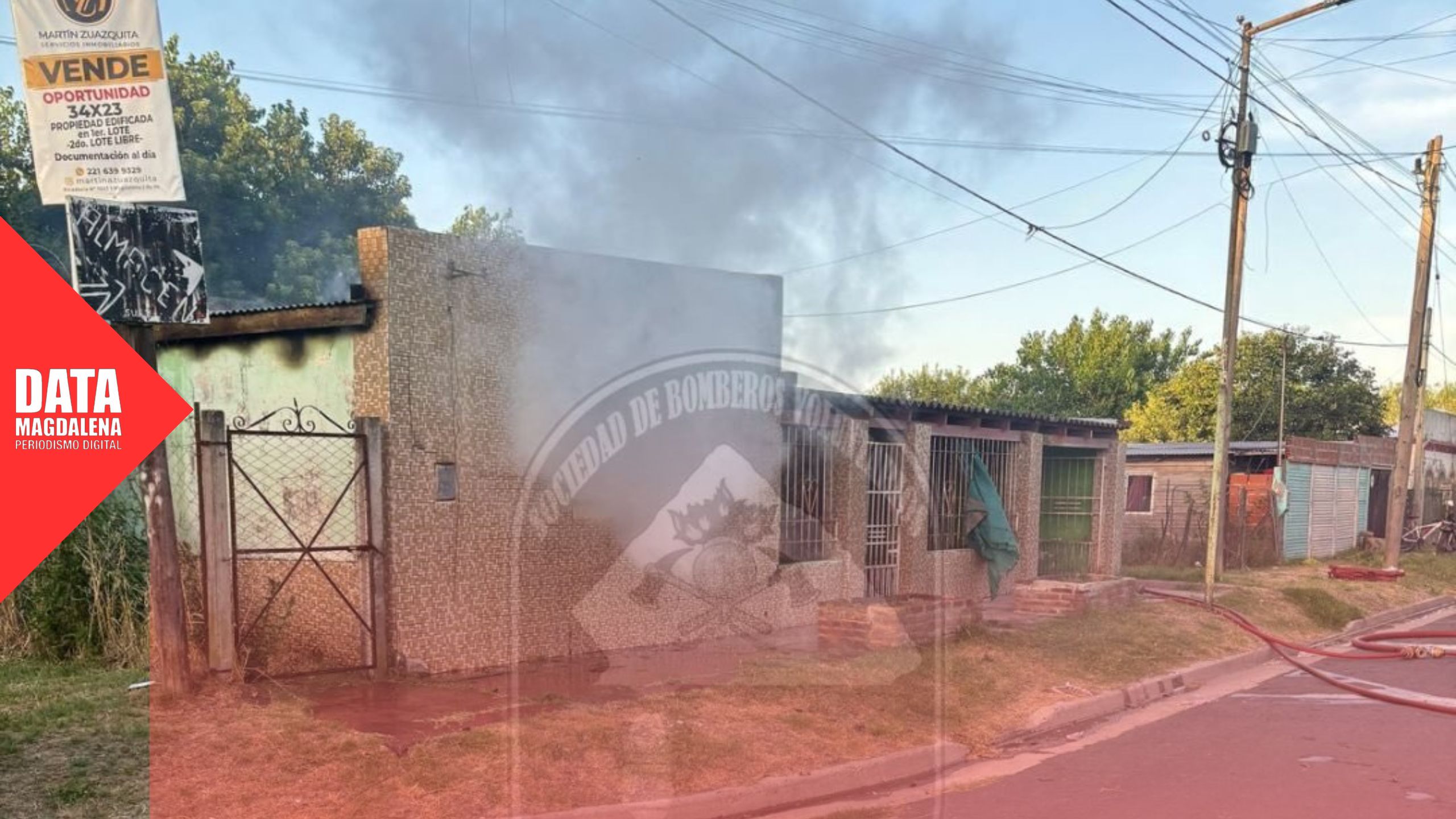 Tras el incendio en Magdalena, piden ayuda solidaria para reconstruir el hogar de una madre y su hija