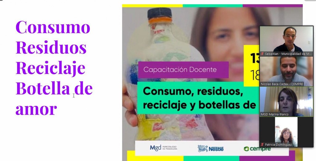 Docentes capacitados en reciclaje con Botellas de Amor