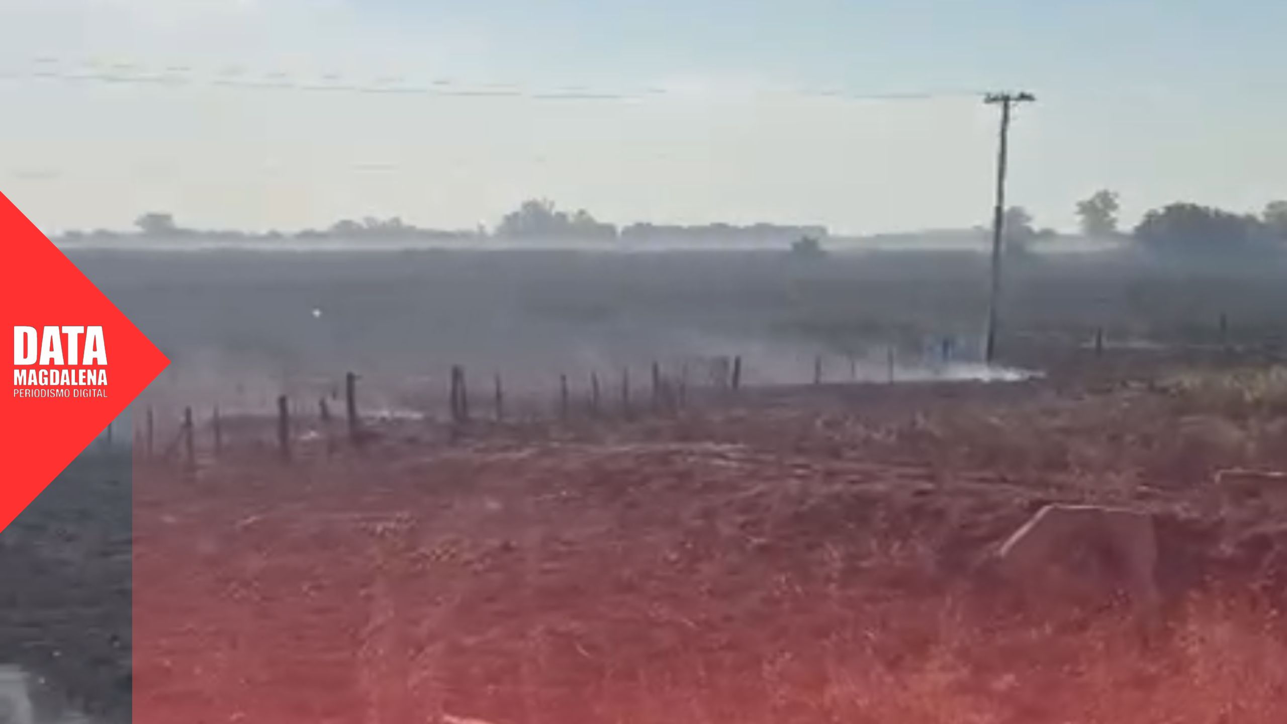 Incendio forestal de gran magnitud obligó a un amplio despliegue sobre la ruta 36